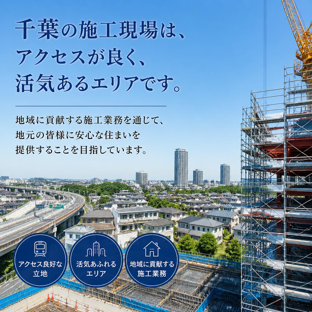 千葉での施工現場について