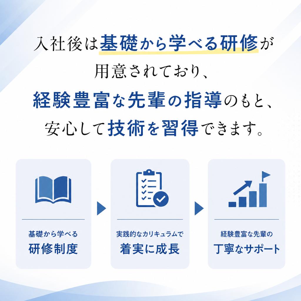 充実の研修制度