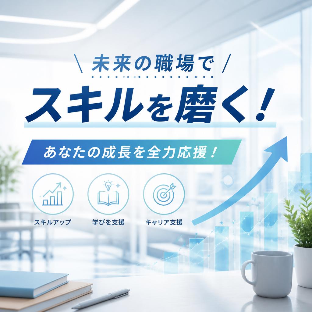 未来の職場でスキルを磨く！あなたの成長を全力応援！