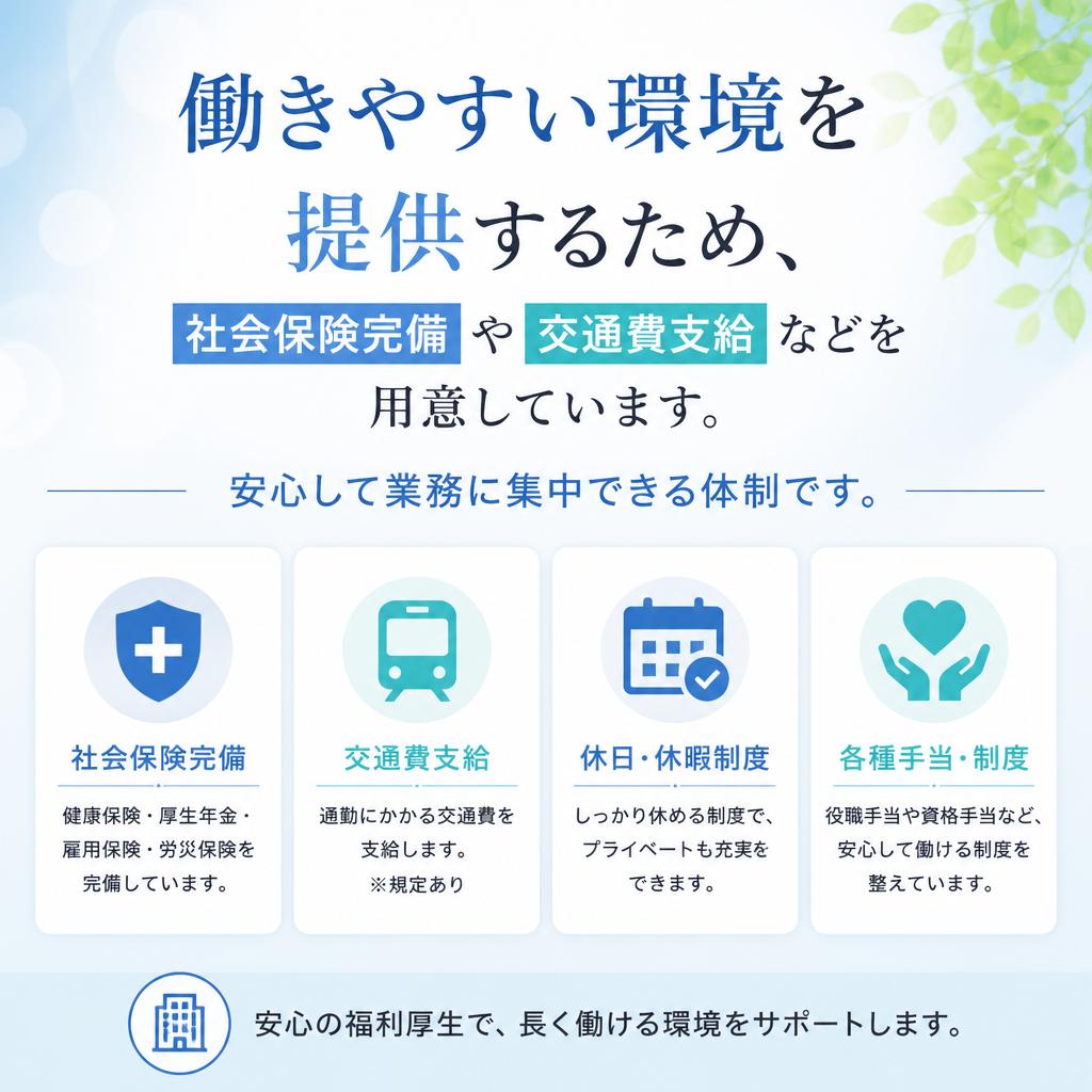 魅力的な福利厚生