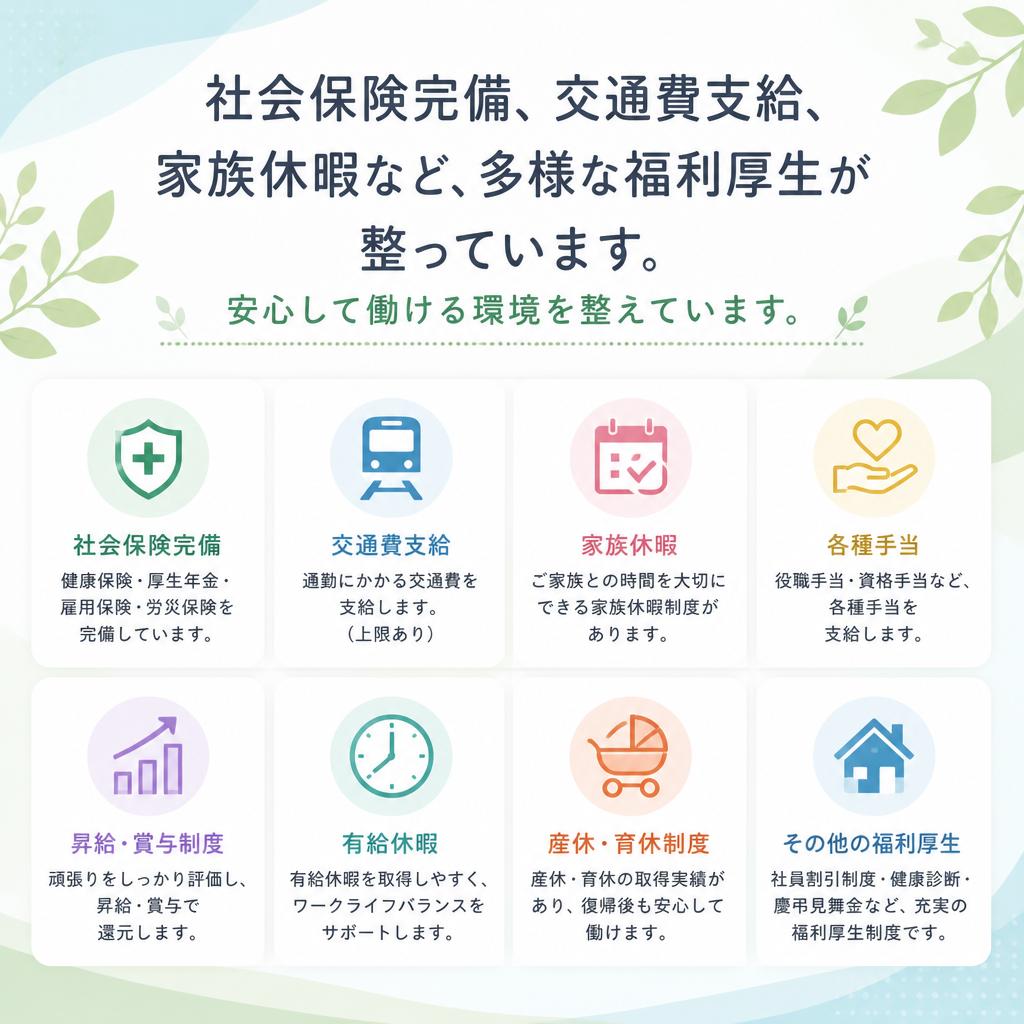 充実の福利厚生