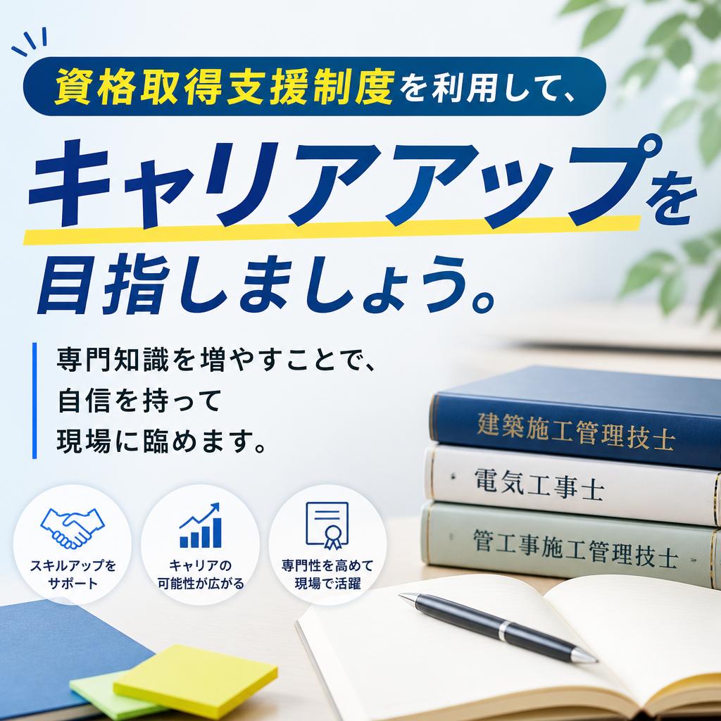 キャリアアップのための資格支援制度