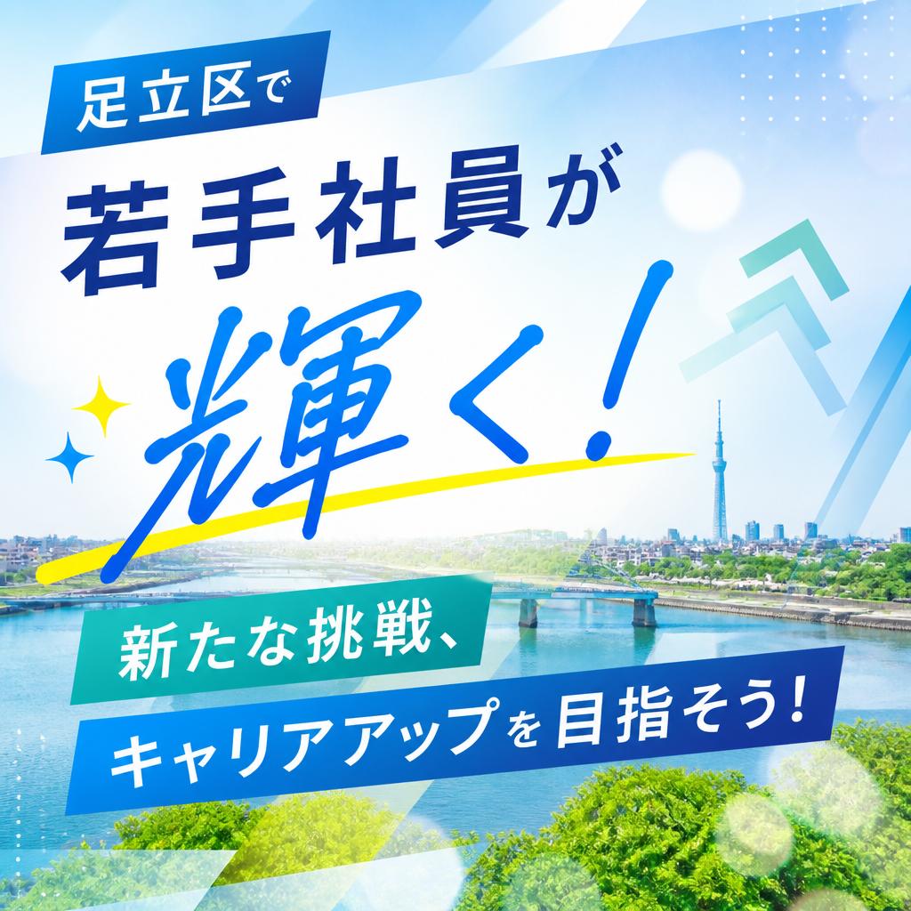 足立区で若手社員が輝く！新たな挑戦、キャリアアップを目指そう！