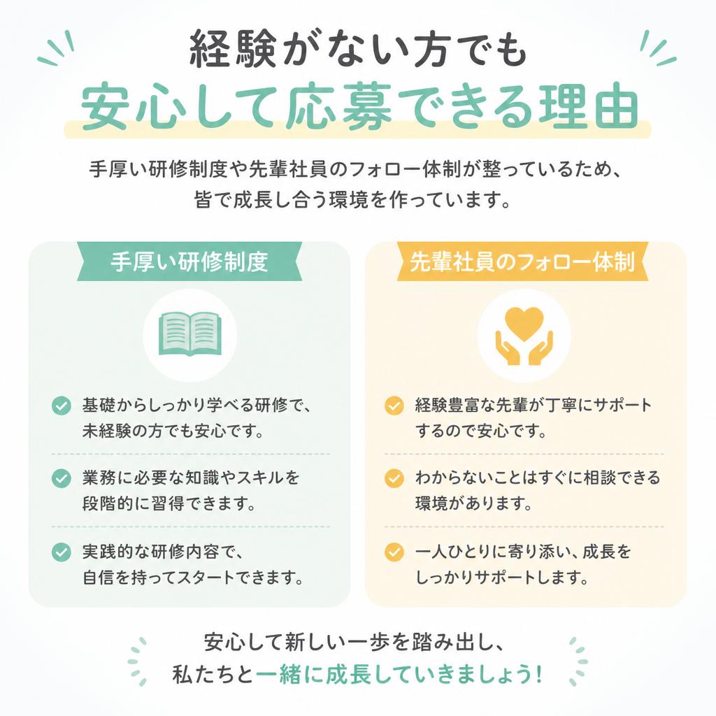 未経験者歓迎の理由