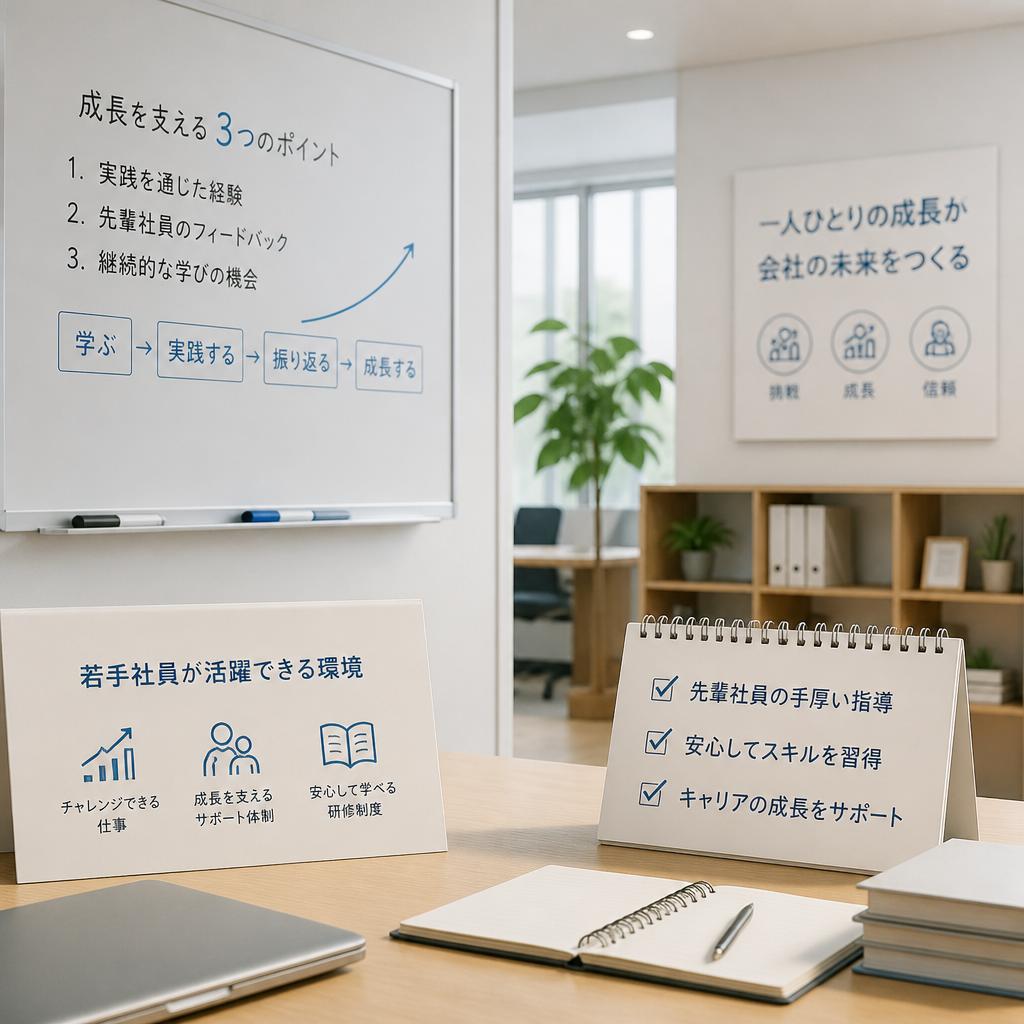 若手社員の成長を支援