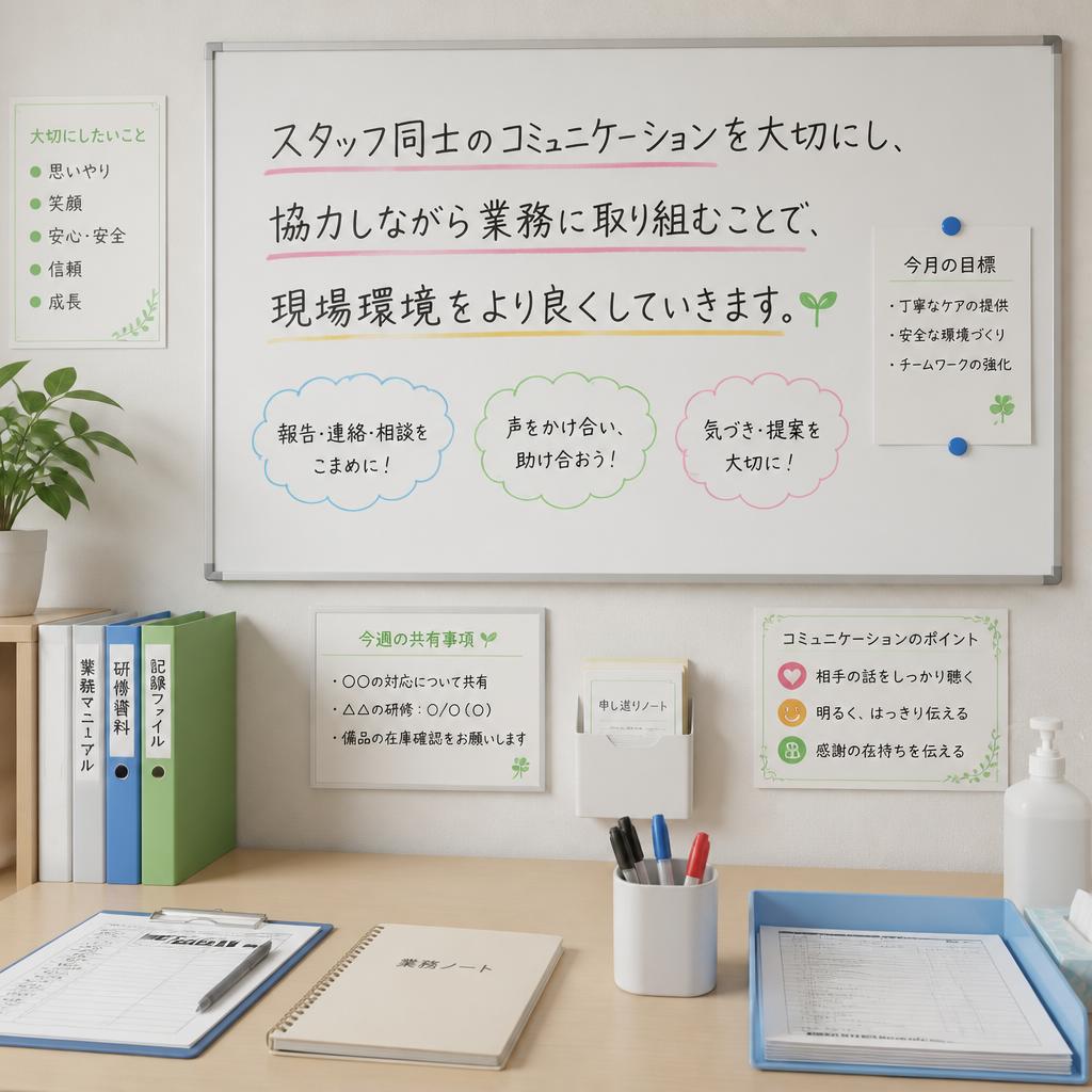 チームワークを重視した職場文化