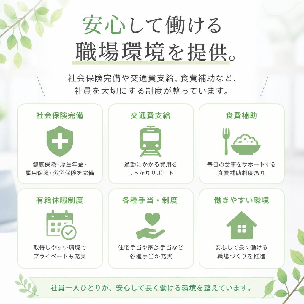 2.充実した福利厚生