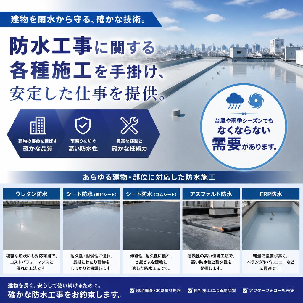 安定した仕事環境のご提供