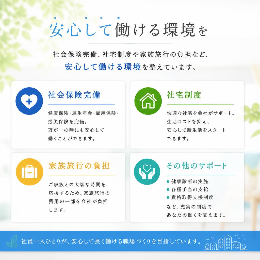 充実した福利厚生