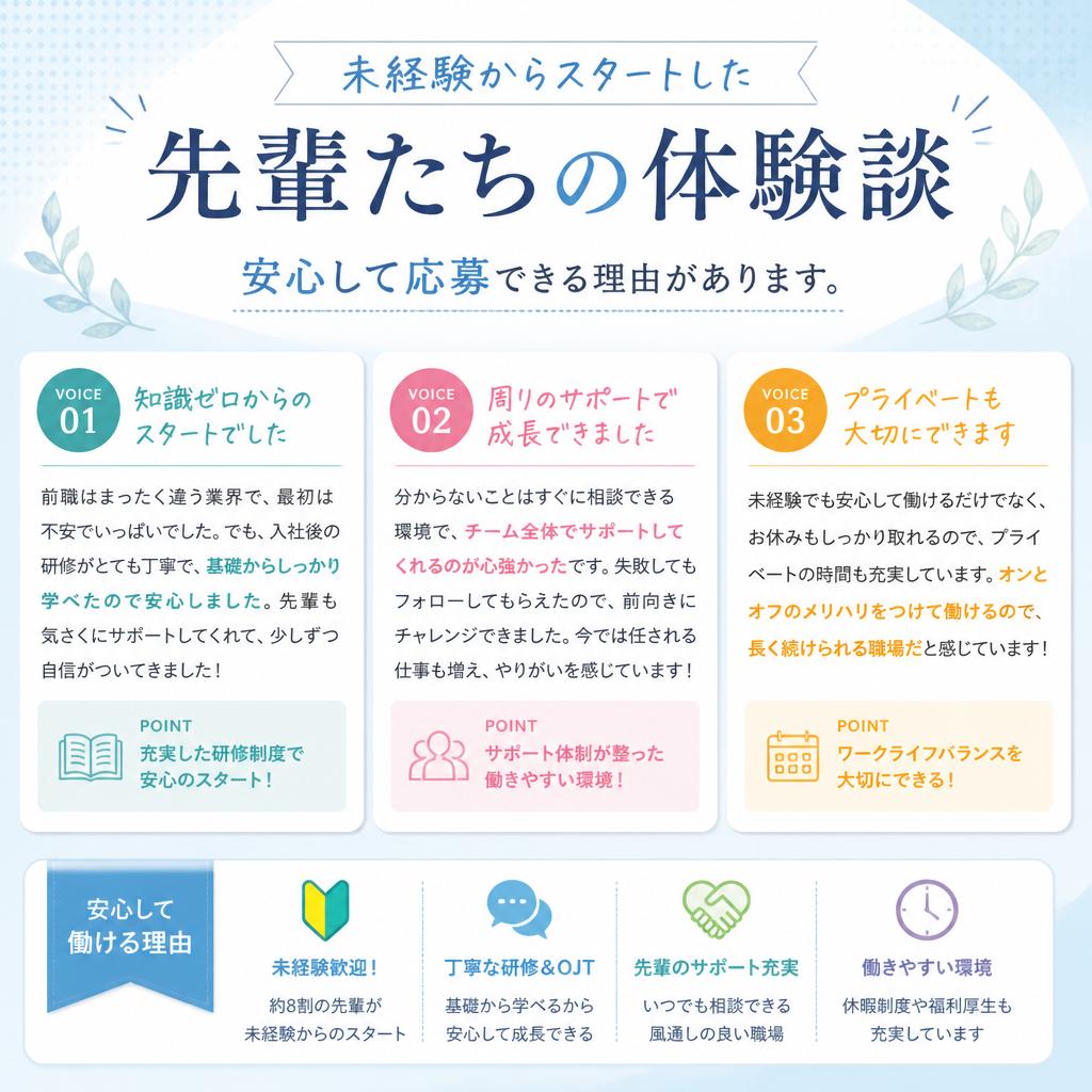先輩社員の声